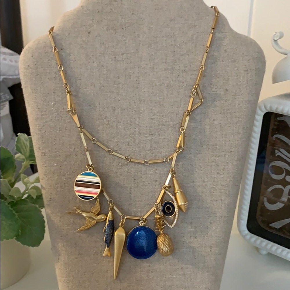 Nautical charm necklace